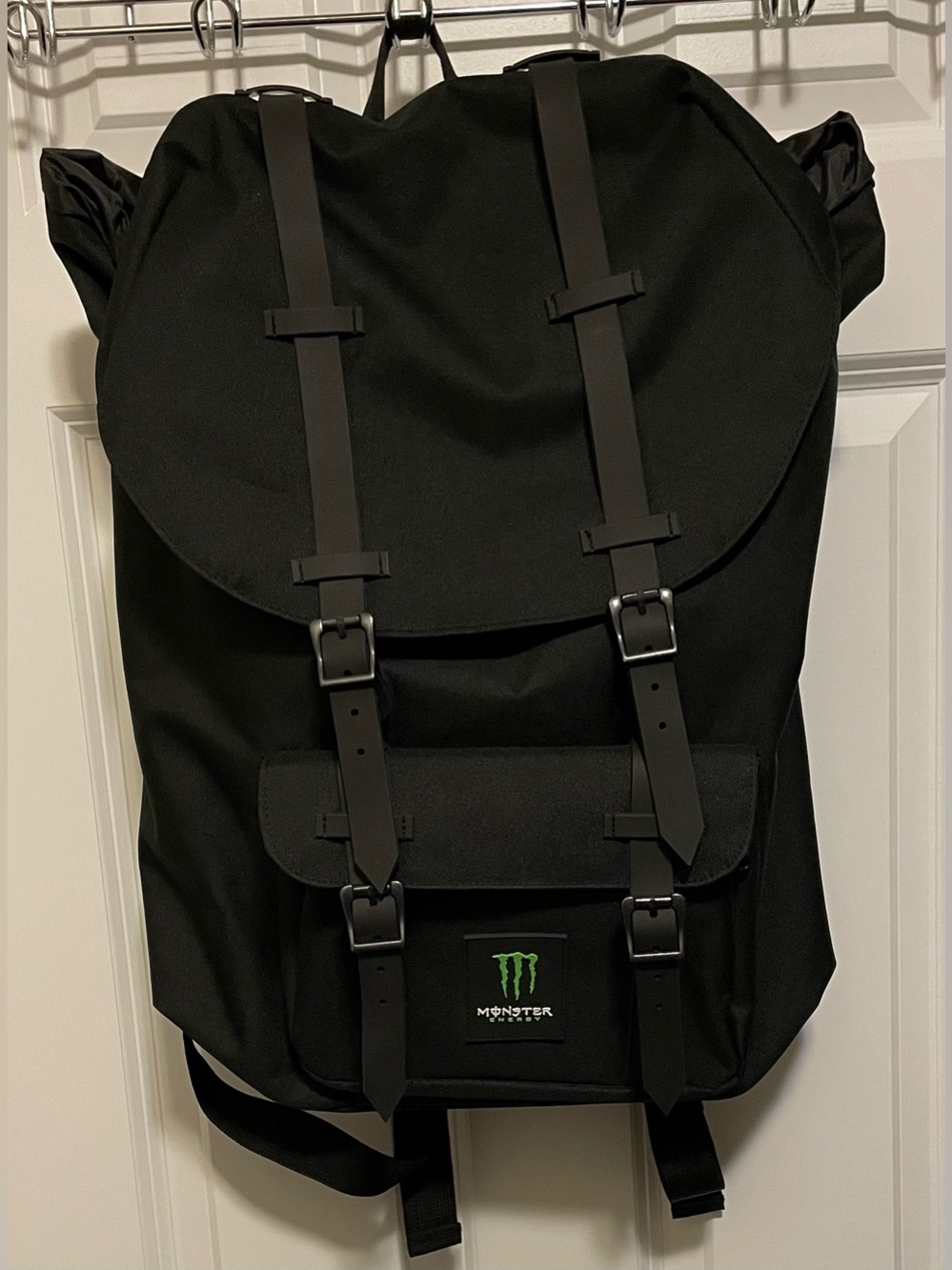 🚨RARE Monster Energy Heritage Rucksack Backpack Black Promo Vault Tech Pack NWOT